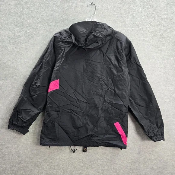 VANS Women Activewear Jacket Small Black Pink Colorblock Snow Full Zip Pocket - Picture 7 of 11